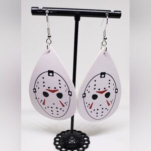Halloween earrings faux leather‎ new e54